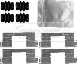 Borg & Beck BBK1577 - Set accesorii, placute frana aaoparts.ro