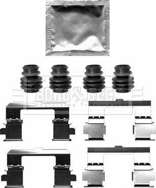 Borg & Beck BBK1648 - Set accesorii, placute frana aaoparts.ro