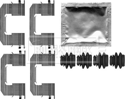 Borg & Beck BBK1606 - Set accesorii, placute frana aaoparts.ro