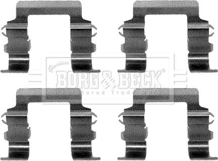 Borg & Beck BBK1099 - Set accesorii, placute frana aaoparts.ro
