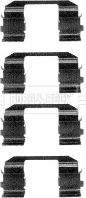 Borg & Beck BBK1049 - Set accesorii, placute frana aaoparts.ro