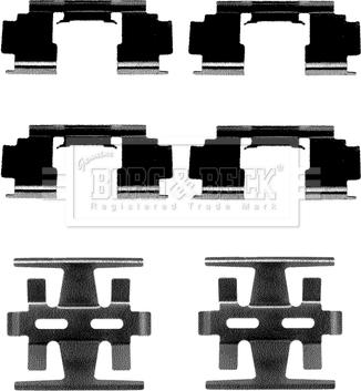 Borg & Beck BBK1056 - Set accesorii, placute frana aaoparts.ro