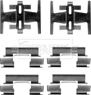 Borg & Beck BBK1050 - Set accesorii, placute frana aaoparts.ro