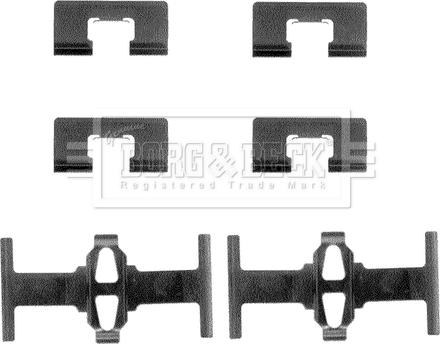 Borg & Beck BBK1053 - Set accesorii, placute frana aaoparts.ro