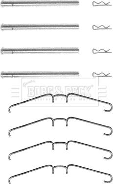 Borg & Beck BBK1069 - Set accesorii, placute frana aaoparts.ro