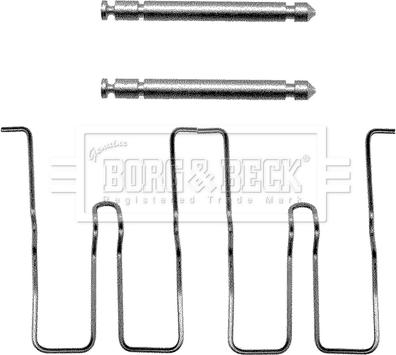Borg & Beck BBK1016 - Set accesorii, placute frana aaoparts.ro
