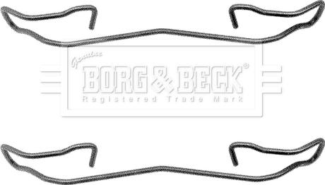 Borg & Beck BBK1039 - Set accesorii, placute frana aaoparts.ro