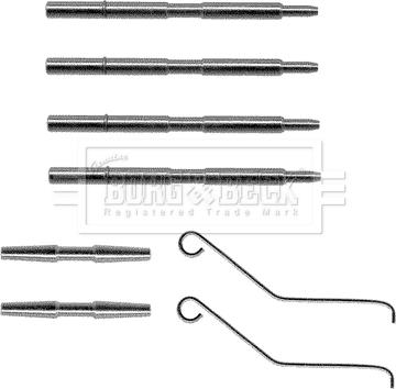 Borg & Beck BBK1031 - Set accesorii, placute frana aaoparts.ro