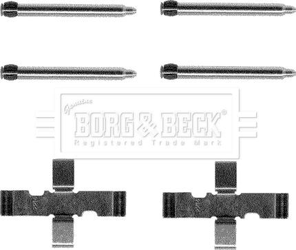 Borg & Beck BBK1033 - Set accesorii, placute frana aaoparts.ro