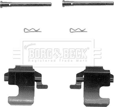 Borg & Beck BBK1029 - Set accesorii, placute frana aaoparts.ro