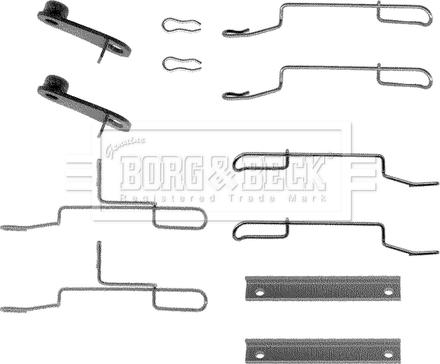Borg & Beck BBK1020 - Set accesorii, placute frana aaoparts.ro