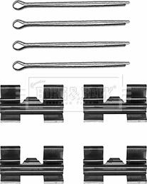 Borg & Beck BBK1075 - Set accesorii, placute frana aaoparts.ro