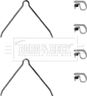 Borg & Beck BBK1077 - Set accesorii, placute frana aaoparts.ro