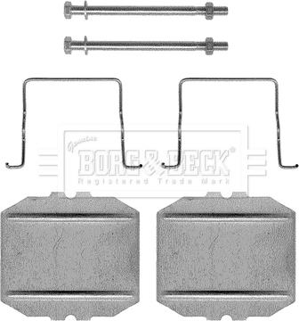 Borg & Beck BBK1102 - Set accesorii, placute frana aaoparts.ro