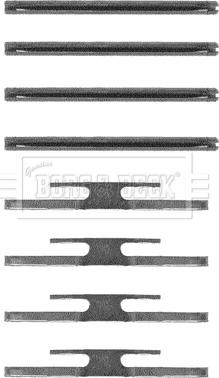 Borg & Beck BBK1118 - Set accesorii, placute frana aaoparts.ro