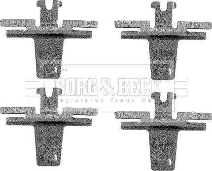 Borg & Beck BBK1183 - Set accesorii, placute frana aaoparts.ro