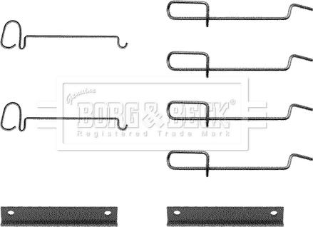 Borg & Beck BBK1131 - Set accesorii, placute frana aaoparts.ro