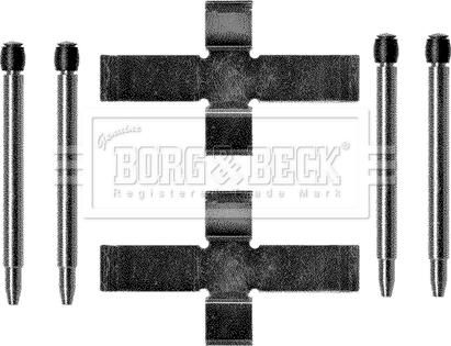 Borg & Beck BBK1129 - Set accesorii, placute frana aaoparts.ro