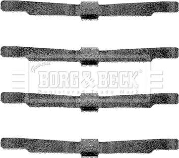 Borg & Beck BBK1128 - Set accesorii, placute frana aaoparts.ro