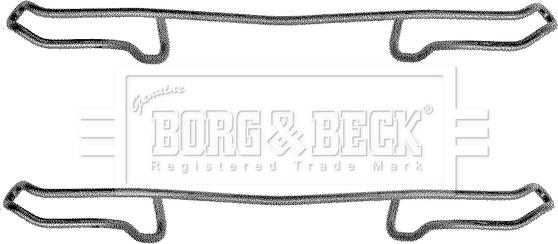 Borg & Beck BBK1179 - Set accesorii, placute frana aaoparts.ro