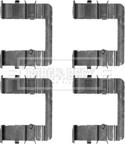 Borg & Beck BBK1351 - Set accesorii, placute frana aaoparts.ro