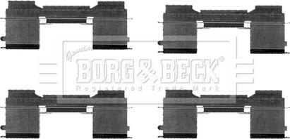 Borg & Beck BBK1304 - Set accesorii, placute frana aaoparts.ro