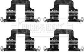 Borg & Beck BBK1316 - Set accesorii, placute frana aaoparts.ro