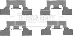 Borg & Beck BBK1325 - Set accesorii, placute frana aaoparts.ro