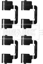 Borg & Beck BBK1250 - Set accesorii, placute frana aaoparts.ro