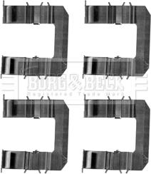Borg & Beck BBK1252 - Set accesorii, placute frana aaoparts.ro