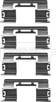 Borg & Beck BBK1266 - Set accesorii, placute frana aaoparts.ro