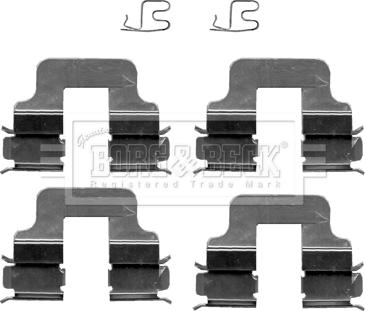 Borg & Beck BBK1202 - Set accesorii, placute frana aaoparts.ro