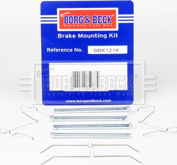 Borg & Beck BBK1214 - Set accesorii, placute frana aaoparts.ro