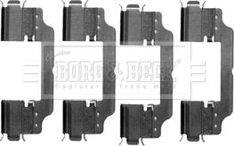 Borg & Beck BBK1217 - Set accesorii, placute frana aaoparts.ro