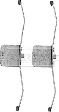 Borg & Beck BBK1226 - Set accesorii, placute frana aaoparts.ro