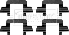 Borg & Beck BBK1221 - Set accesorii, placute frana aaoparts.ro