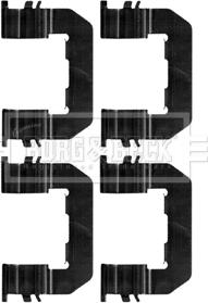 Borg & Beck BBK1276 - Set accesorii, placute frana aaoparts.ro