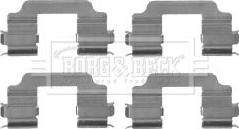Borg & Beck BBK1278 - Set accesorii, placute frana aaoparts.ro
