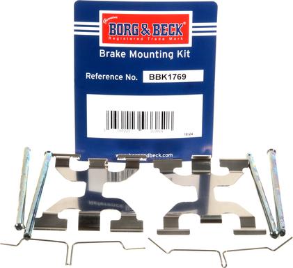 Borg & Beck BBK1769 - Set accesorii, placute frana aaoparts.ro