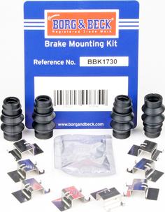 Borg & Beck BBK1730 - Set accesorii, placute frana aaoparts.ro