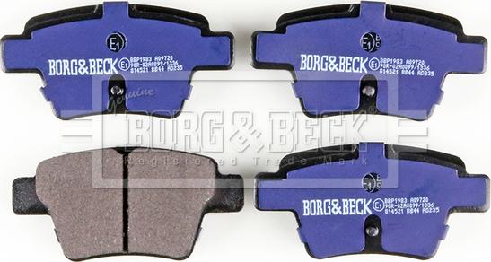 Borg & Beck BBP1983 - Set placute frana,frana disc aaoparts.ro