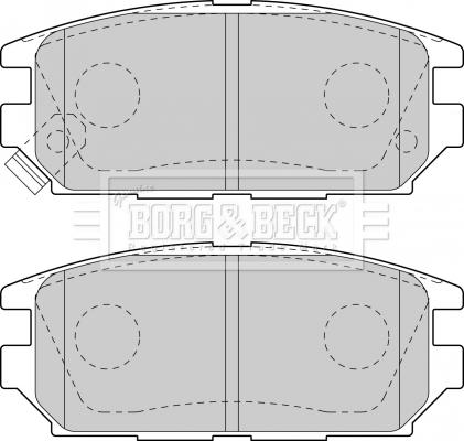 Borg & Beck BBP1489 - Set placute frana,frana disc aaoparts.ro