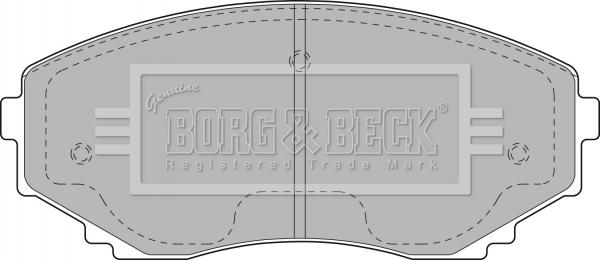 Borg & Beck BBP1472 - Set placute frana,frana disc aaoparts.ro