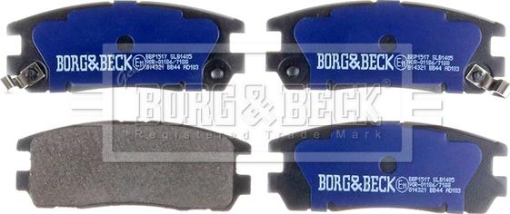 Borg & Beck BBP1517 - Set placute frana,frana disc aaoparts.ro
