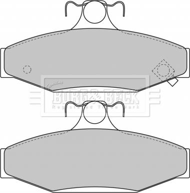 Borg & Beck BBP1650 - Set placute frana,frana disc aaoparts.ro