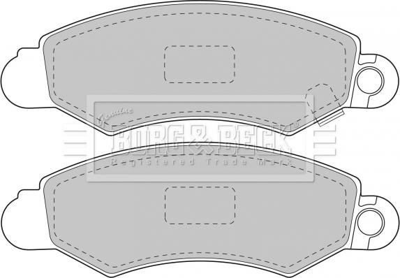 Borg & Beck BBP1606 - Set placute frana,frana disc aaoparts.ro