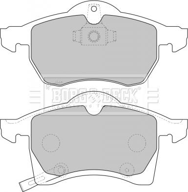 Borg & Beck BBP1612 - Set placute frana,frana disc aaoparts.ro