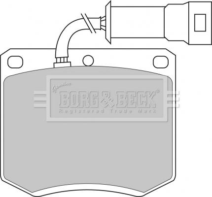 Borg & Beck BBP1052 - Set placute frana,frana disc aaoparts.ro