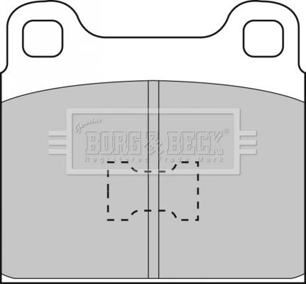 Borg & Beck BBP1001 - Set placute frana,frana disc aaoparts.ro