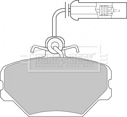 Borg & Beck BBP1086 - Set placute frana,frana disc aaoparts.ro